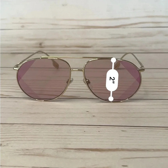 Rose and Light Gold Alice Burberry Women's Sunglasses - Picture 10 of 13